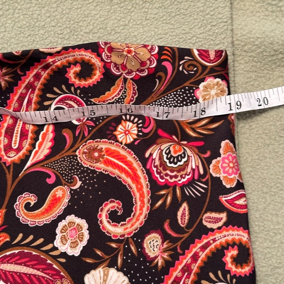 Loft Paisley Print Midi Skirt- Size XL- NWT - Picture 8 of 12